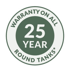 Round Tank Warranty Badge