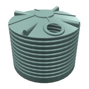 5000L CT 1100 Squat Rivergum round water tank