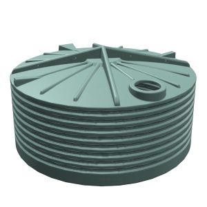 9500L CT 2100 Squat Rivergum round water tank