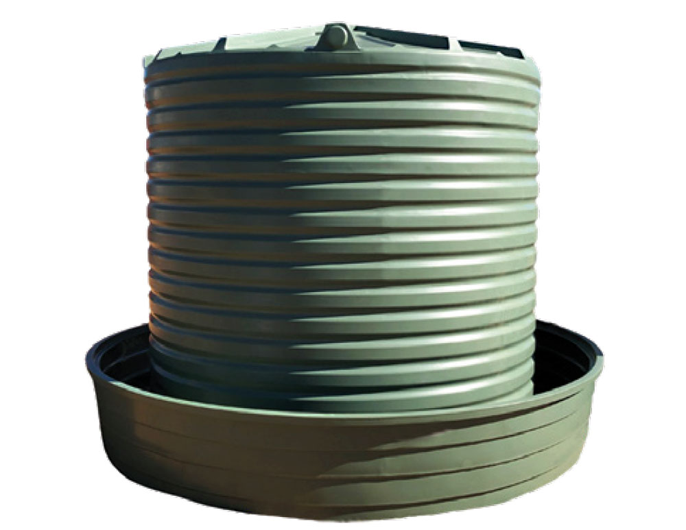 Cup & Saucer 5000L Tank With 2300L Round Trough