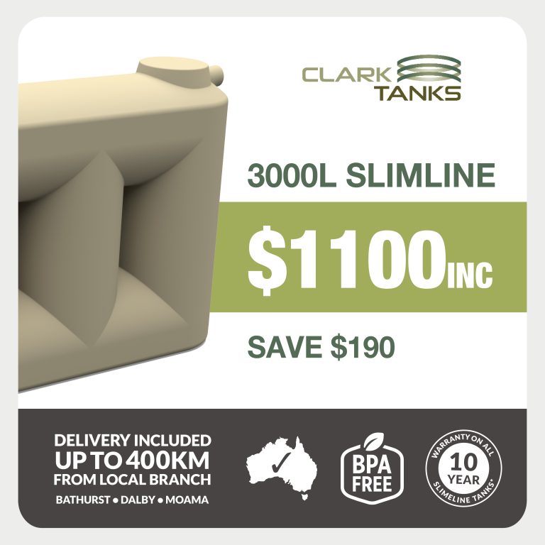 3000L Slimline Water Tank Special Offer