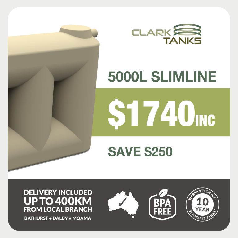5000L Slimline Water Tank Special Offer